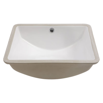 Modern Ceramic Undermount Bathroom Sink With Overflow, High Quality