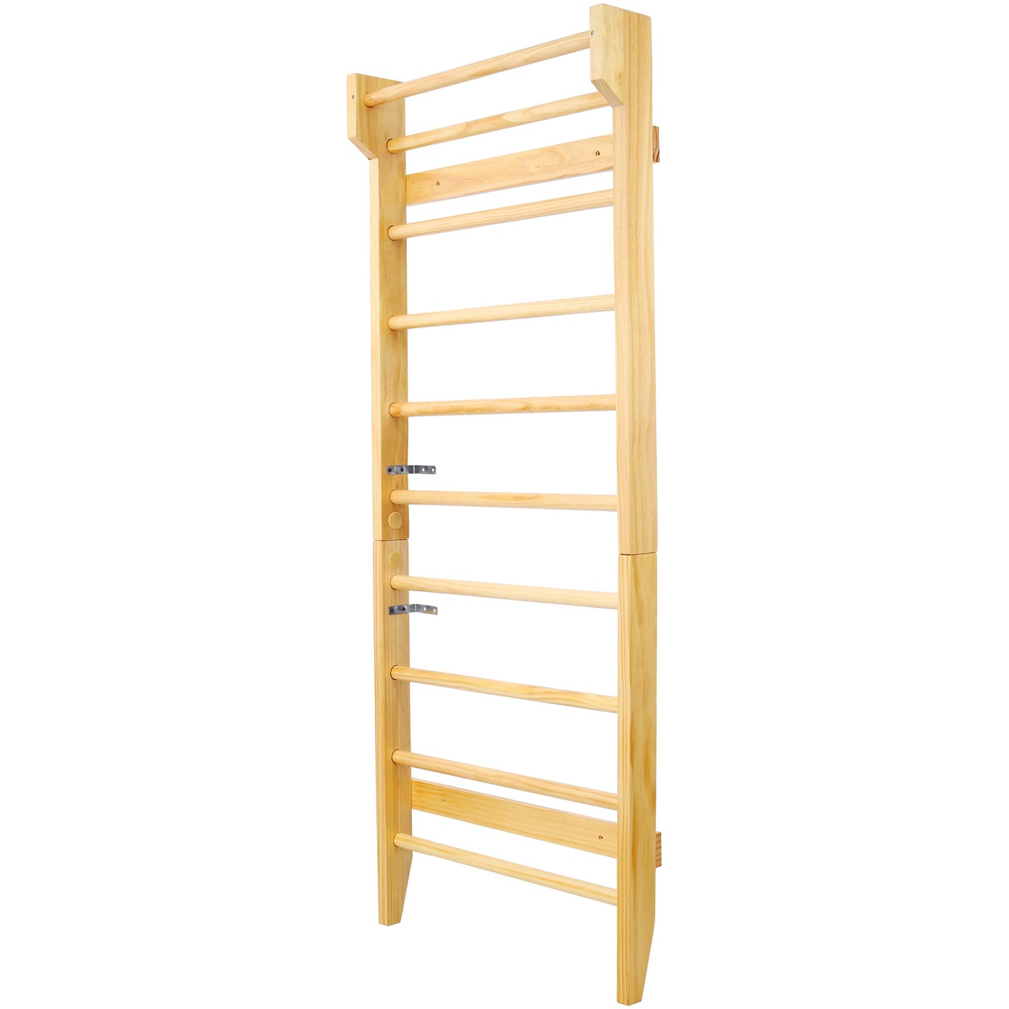 Gymnastics Stall Bar Multi Use Swedish Ladder For Home Gym And Physical Therapy - Natural