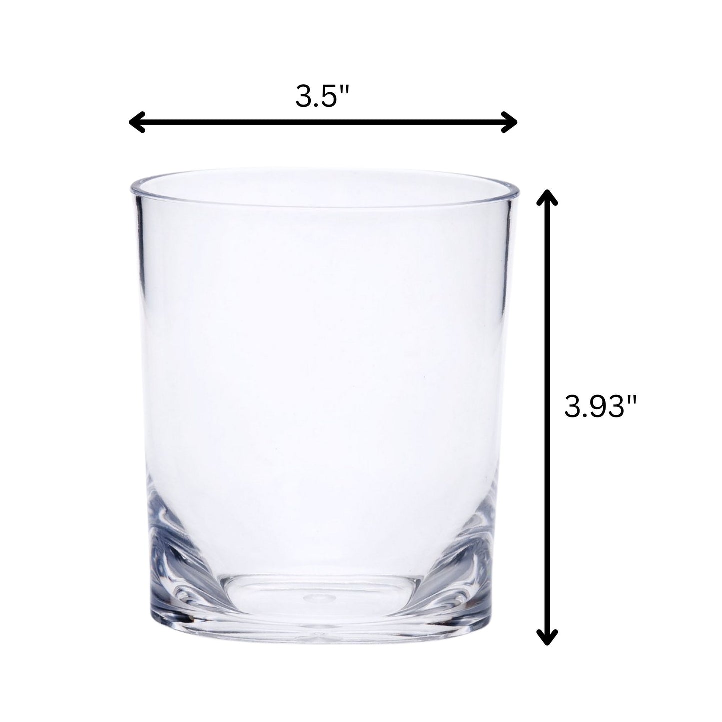 Oval Halo Acrylic Glasses (Set of 4)