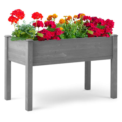 Raised Garden Bed With Legs, Elevated Planter Box For Outdoor Plants