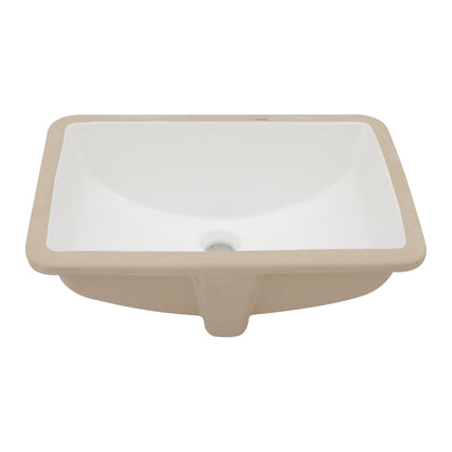 Modern Ceramic Undermount Bathroom Sink With Overflow, High Quality