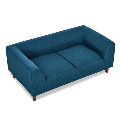 Modern Rectangular Pet Sofa With Backrest And Armrests For Small And Medium Dogs, Soft Cushion