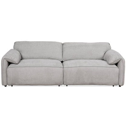 Cleveland - Dual Power Convertible Sofa - Silver