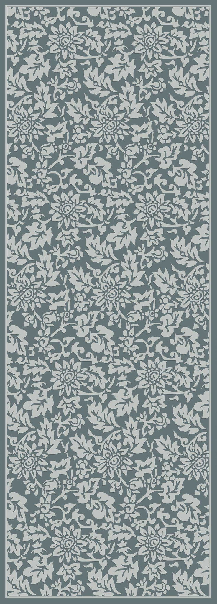 Macau - Non - Slip Accent Rug, Floral Charm