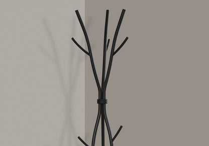 Coat Rack, Hall Tree, Free Standing, 11 Hooks, Entryway, Contemporary & Modern