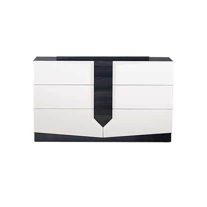 Vios - 5 Piece Bedroom Set With Zebrano Accent Design