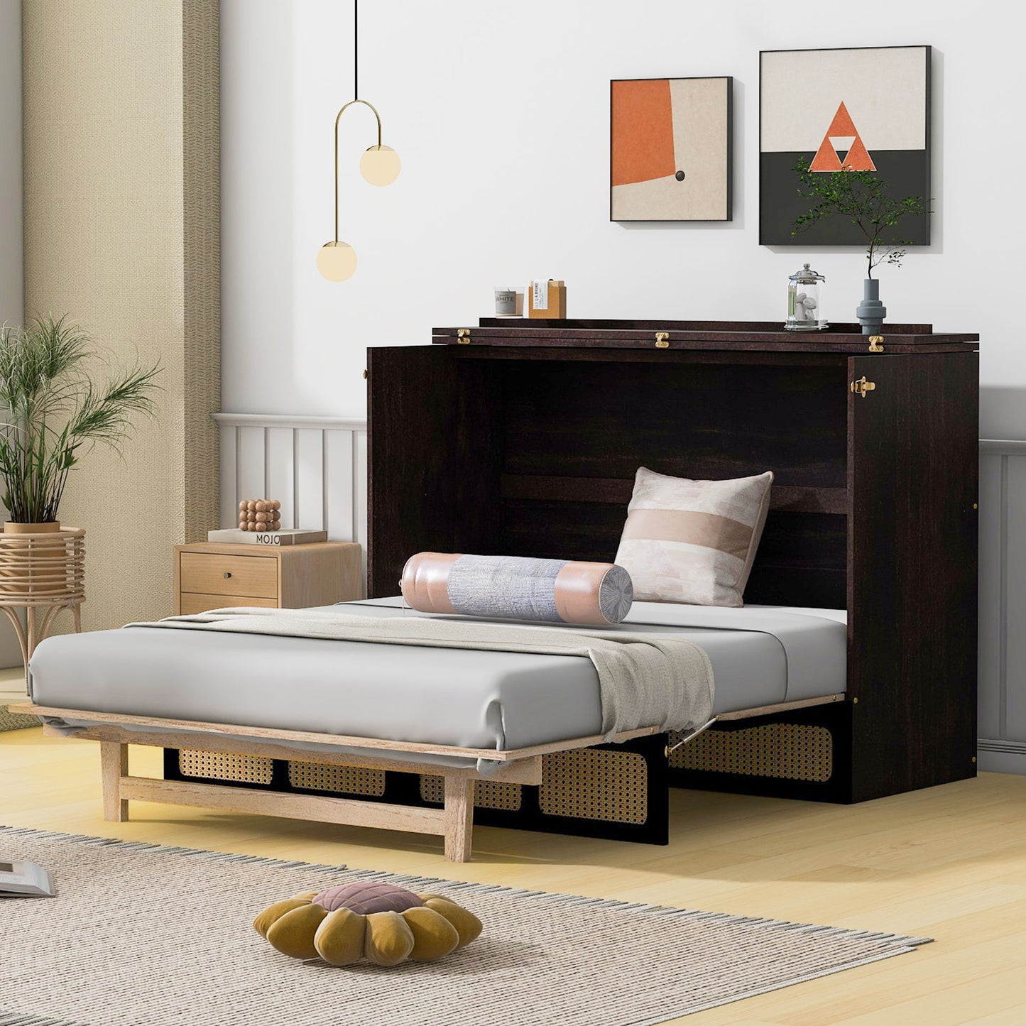 Classic Stylish Murphy Bed With Large Drawers