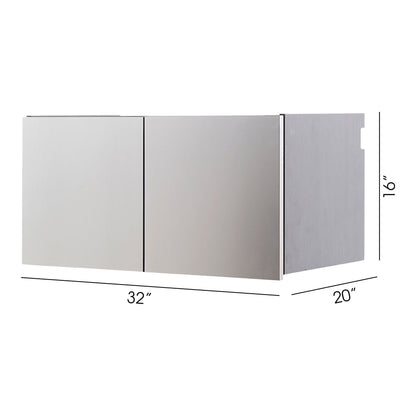 Nova Series - Wood Wall Mounted Garage Cabinet - Dark Gray