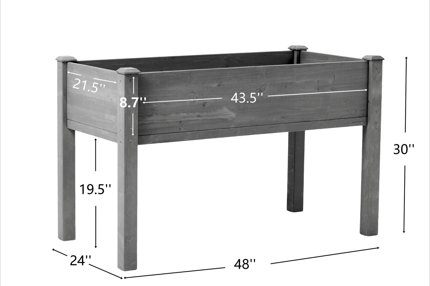 Raised Garden Bed With Legs, Elevated Planter Box For Outdoor Plants